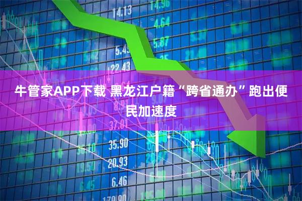 牛管家APP下载 黑龙江户籍“跨省通办”跑出便民加速度